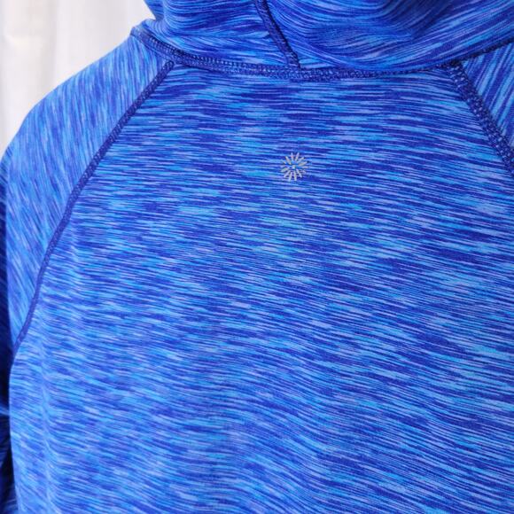 Tangerine Poly/Spandex Running Pull-over Space Dye Blue, L - Picture 7 of 10